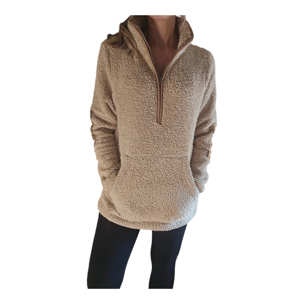 Womens Extra Warm Sherpa Pullover, Small